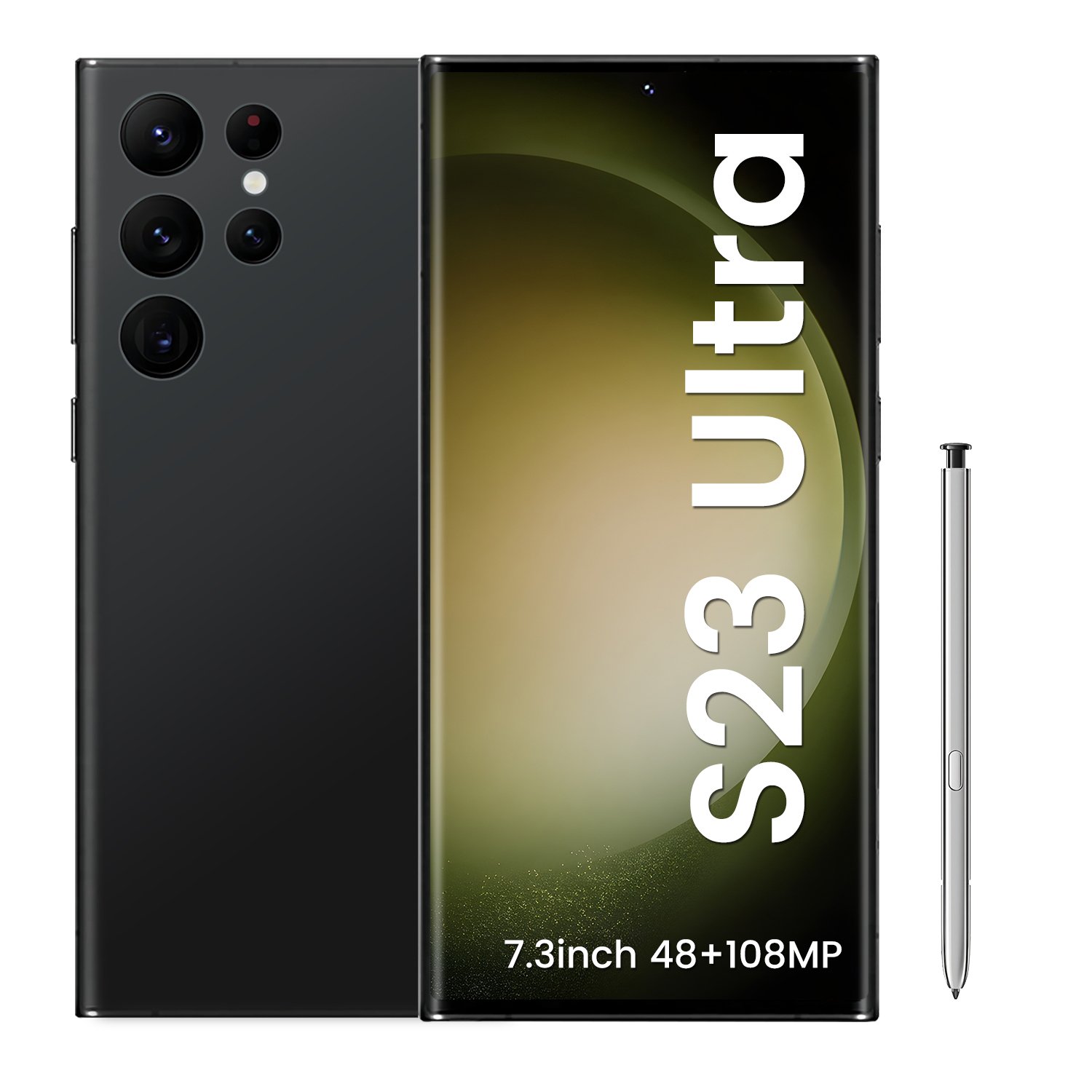 2023 New Original Phone S23 Ultra 16gb+1tb 5g 7.2-inch Mtk6889 48mp 108mp With Built-in Pen Android 12 Smartphone